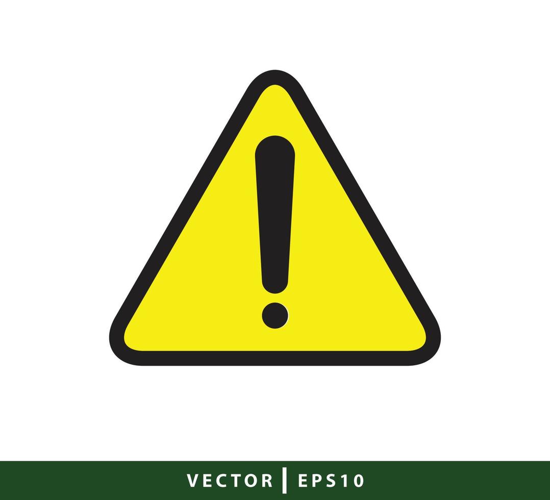 Attention sign logo design illustration vector