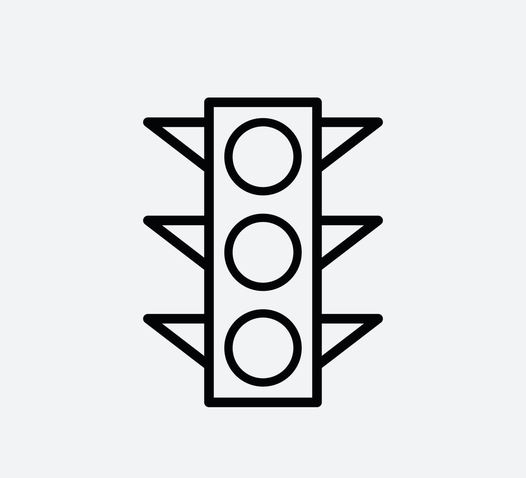 traffic signs icon vector logo design template