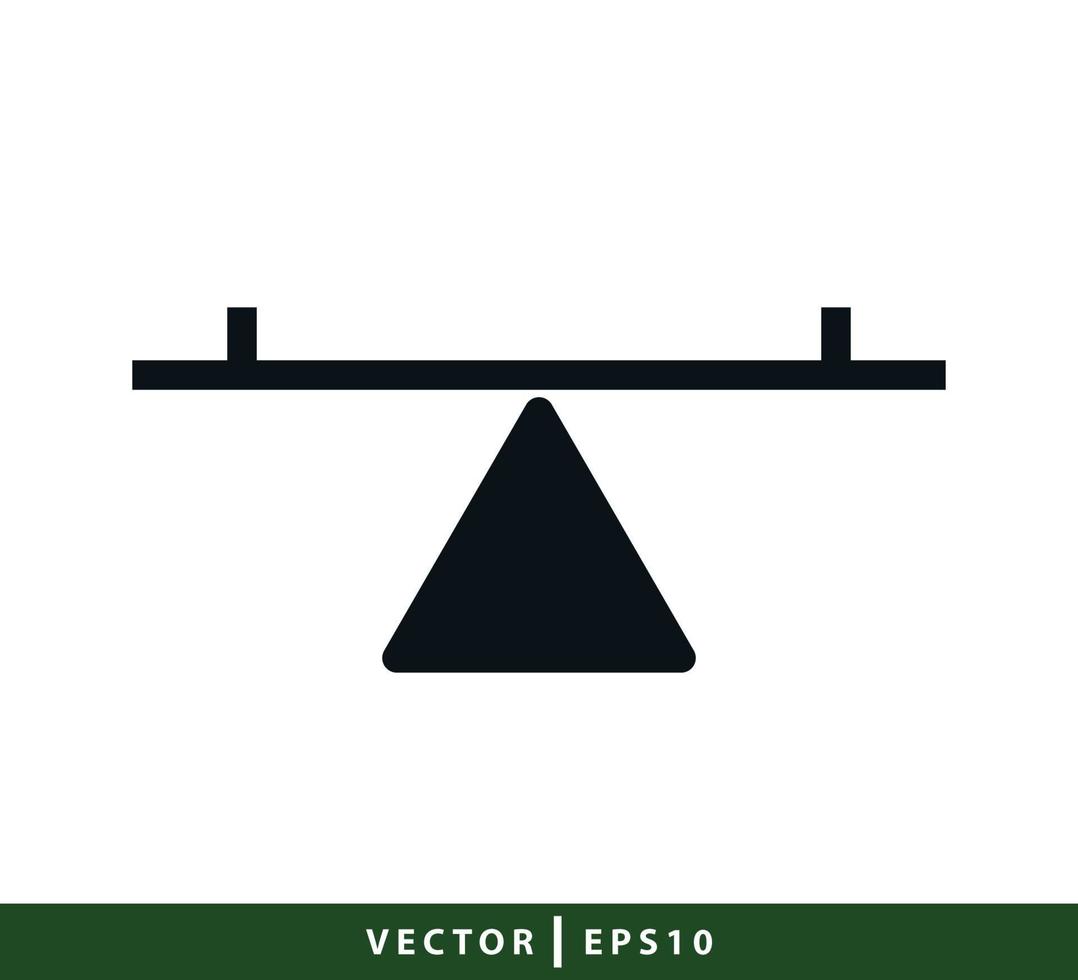 plantilla de diseño de logotipo de vector de icono de balancín