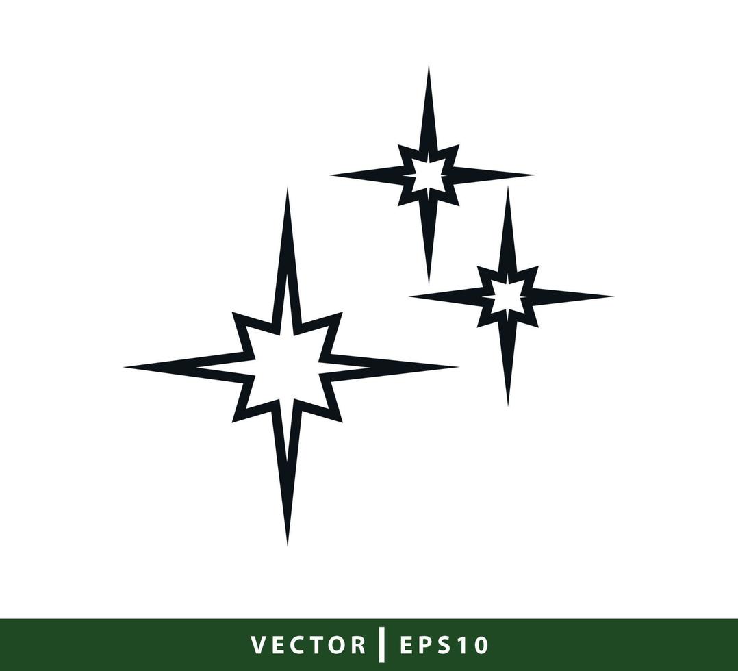 ilustración de estilo plano de icono de brillo vector