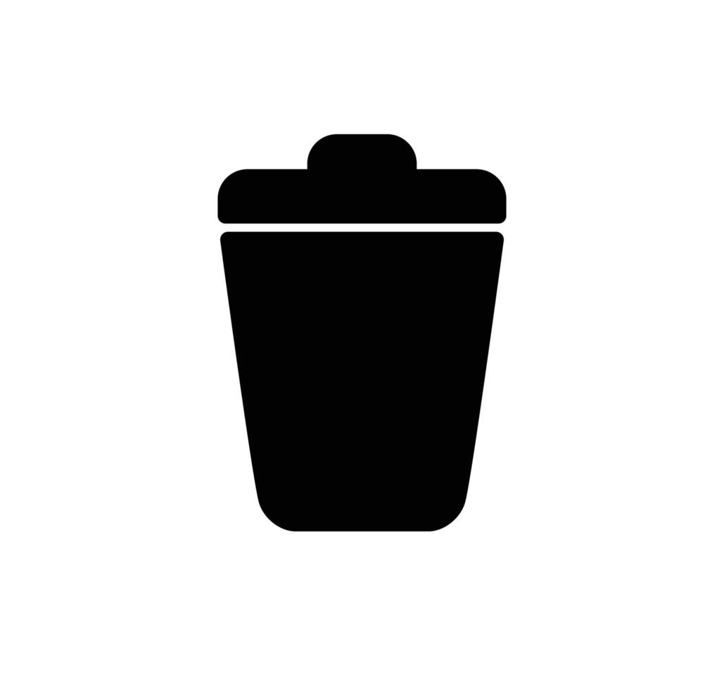 Trash icon vector logo design template