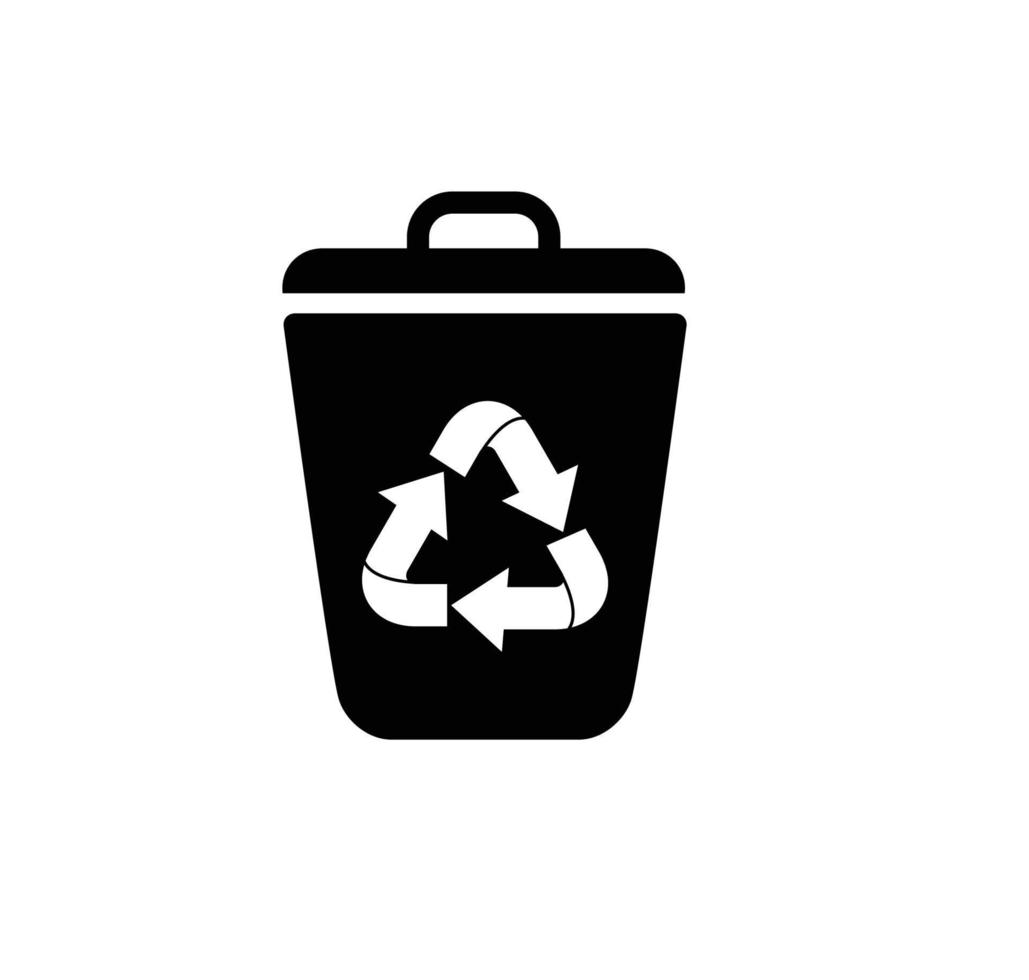 trash icon vector logo design template