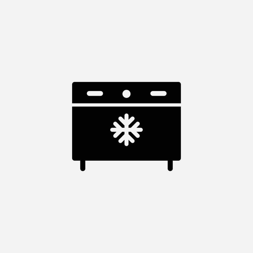 Refrigerator icon vector logo design template