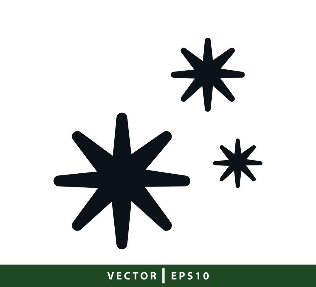 Sparkle icon flat style illustration vector