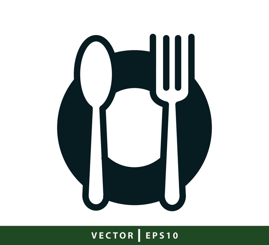 plantilla de diseño de logotipo de vector de icono de restaurante