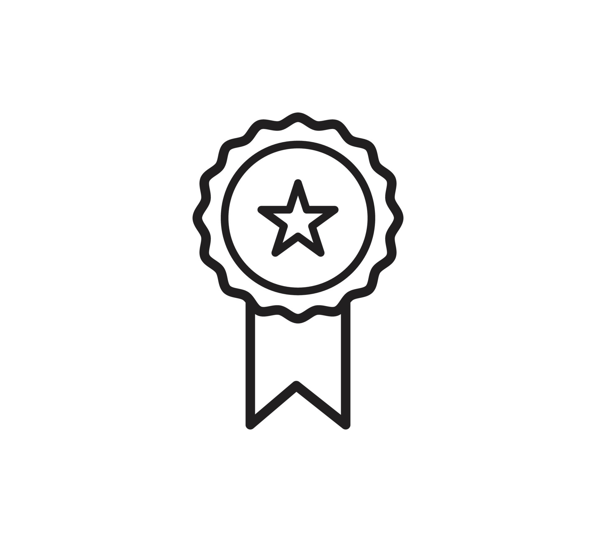 Award ribbon icon vector logo design template 9458855 Vector Art at
