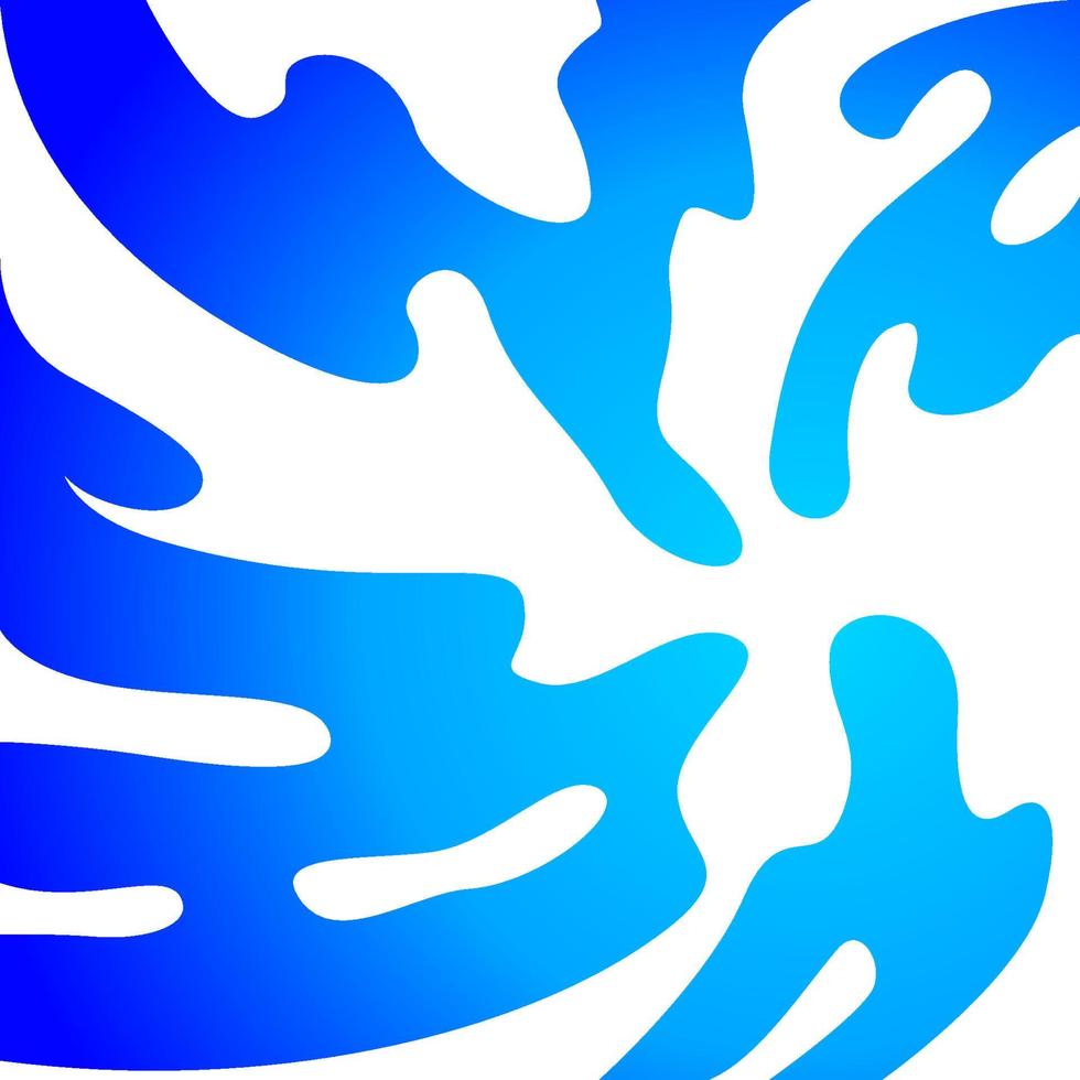 blue liquid gradient abstract, Wavy design element, Fluid graphic shape element design vector, waves, water, splash water, Swirl wave vector