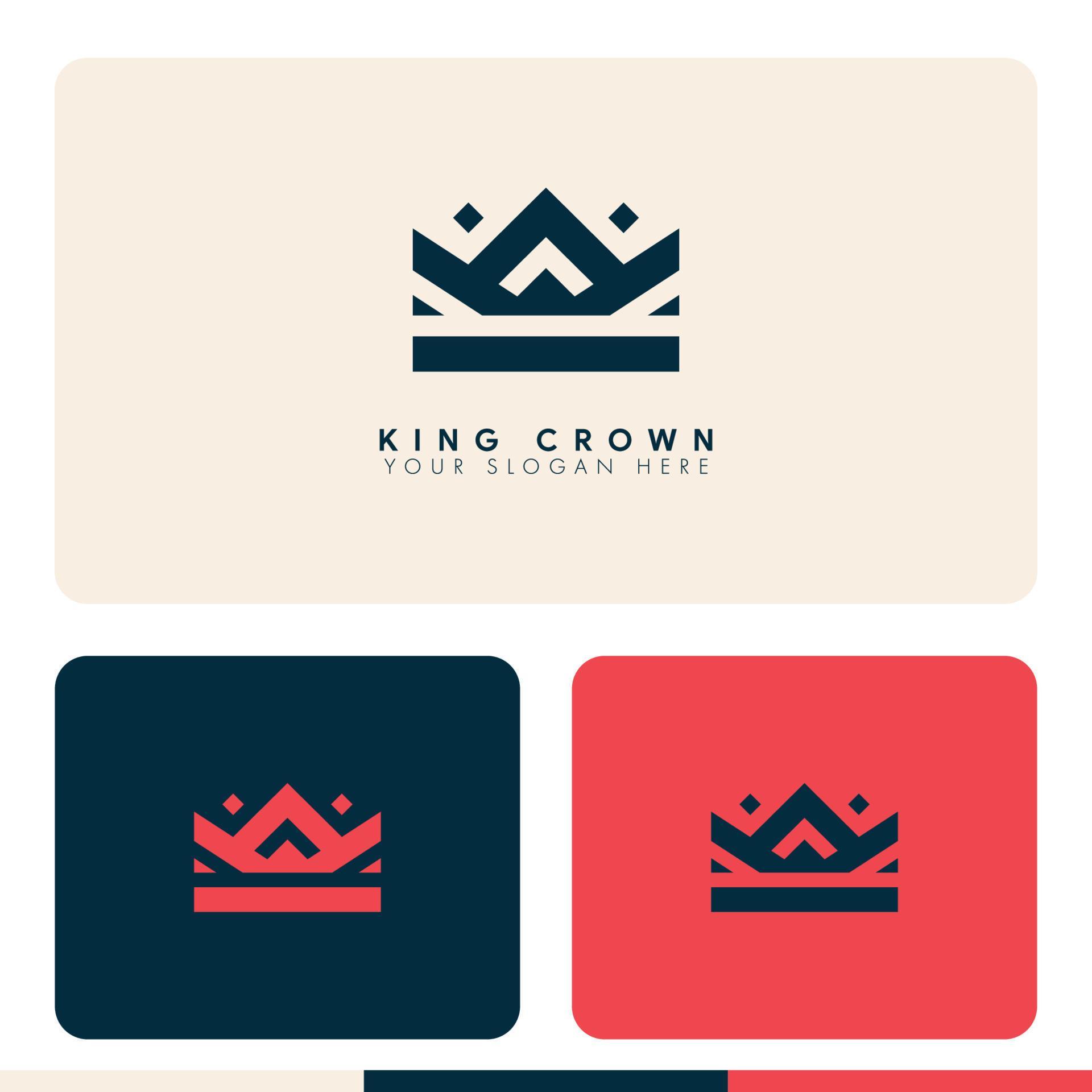 simple minimalist king crown logo design 9459766 Vector Art at Vecteezy