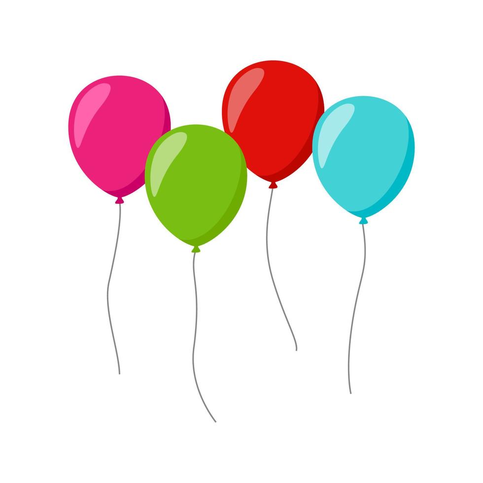 Balloon isolated on white background vector