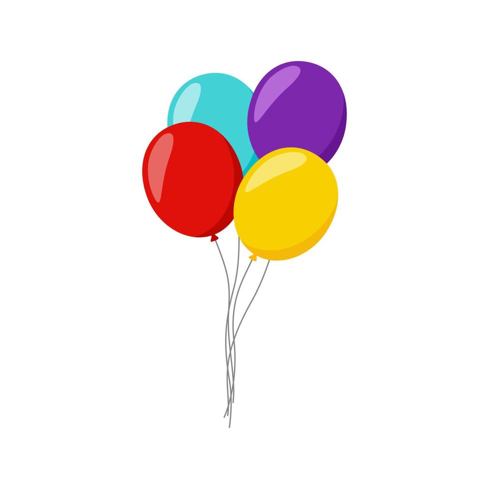 Balloon isolated on white background vector