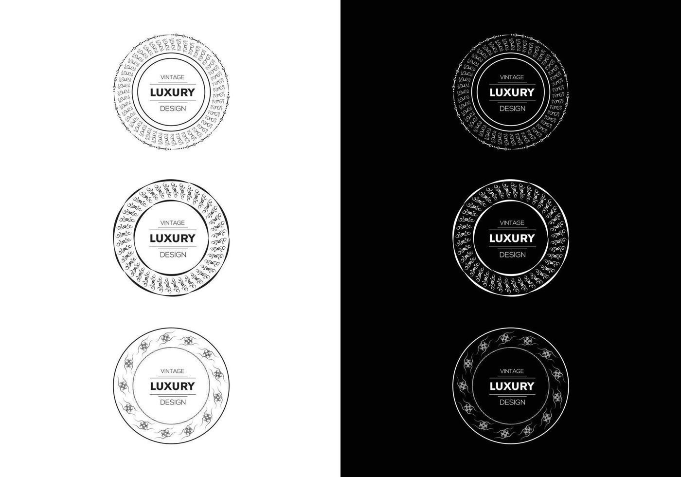 elementos de decoración y adornos ornamento floral vector