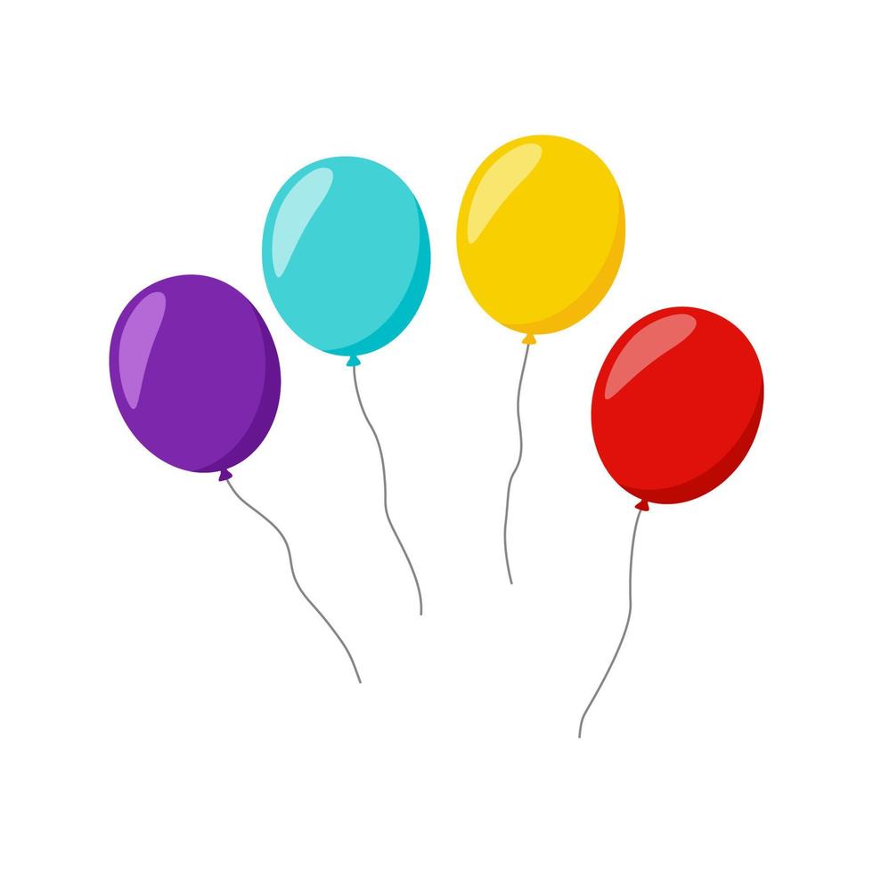 Balloon isolated on white background vector