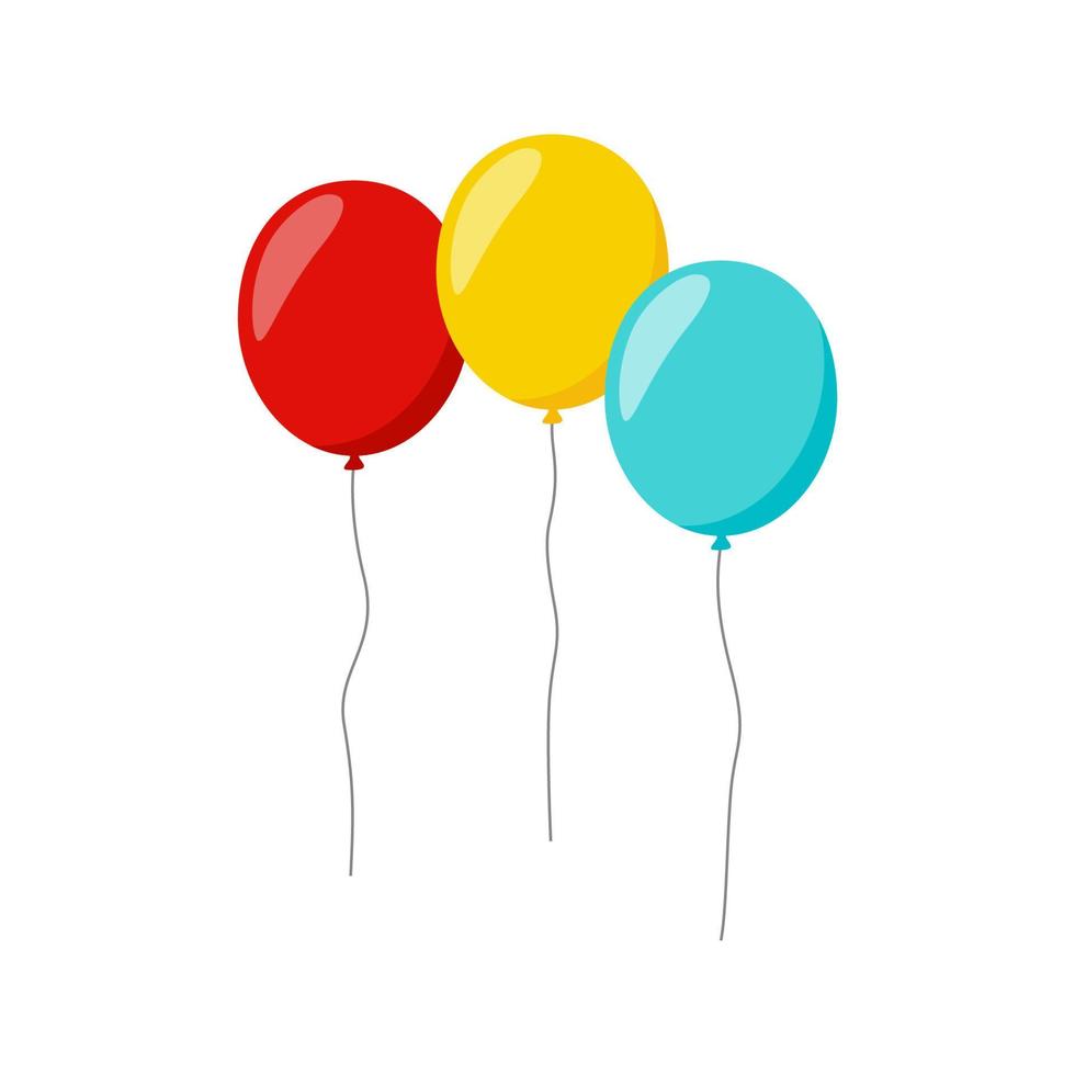 Balloon isolated on white background vector