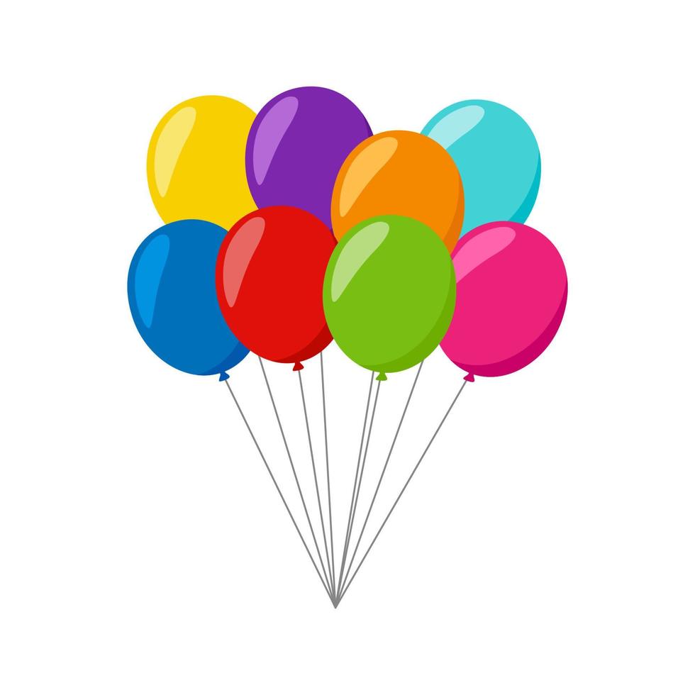 Balloon isolated on white background vector