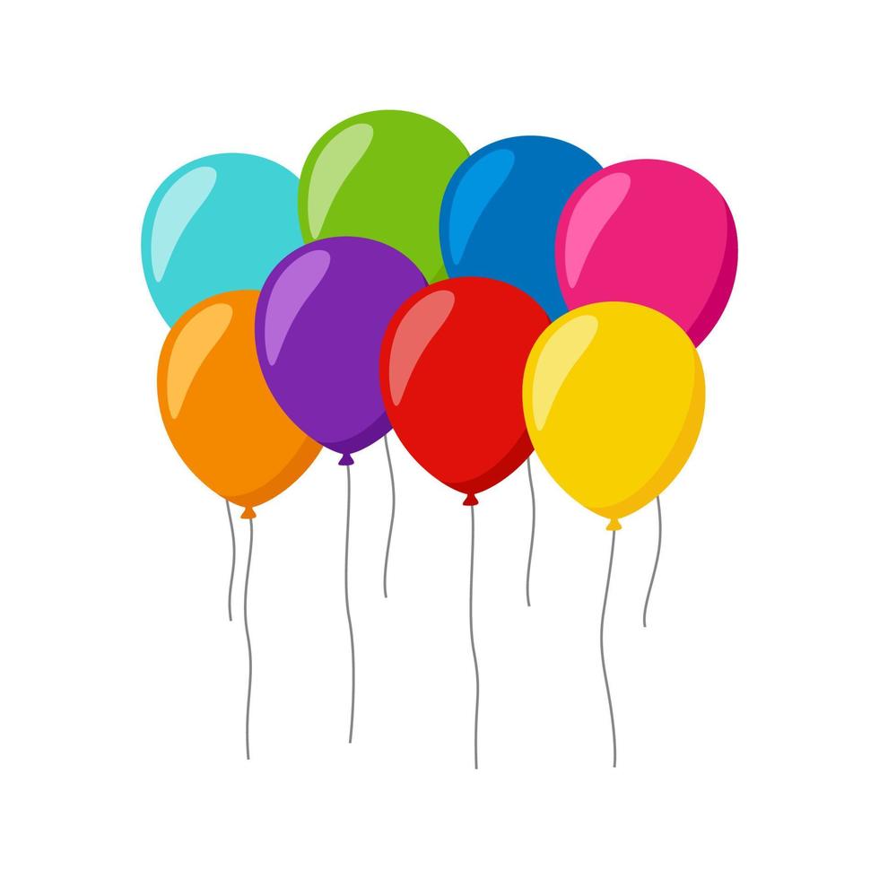 Balloon isolated on white background vector