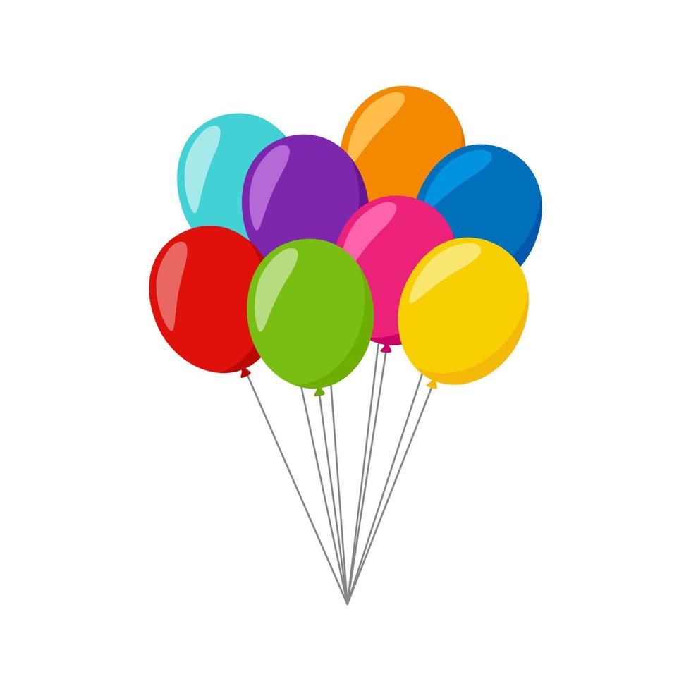 Balloon isolated on white background vector