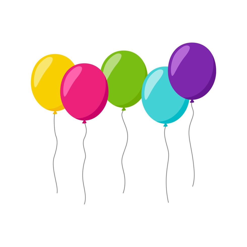 Balloon isolated on white background vector