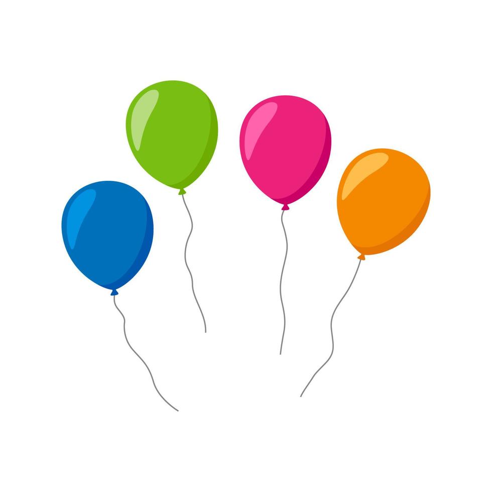 Balloon isolated on white background vector