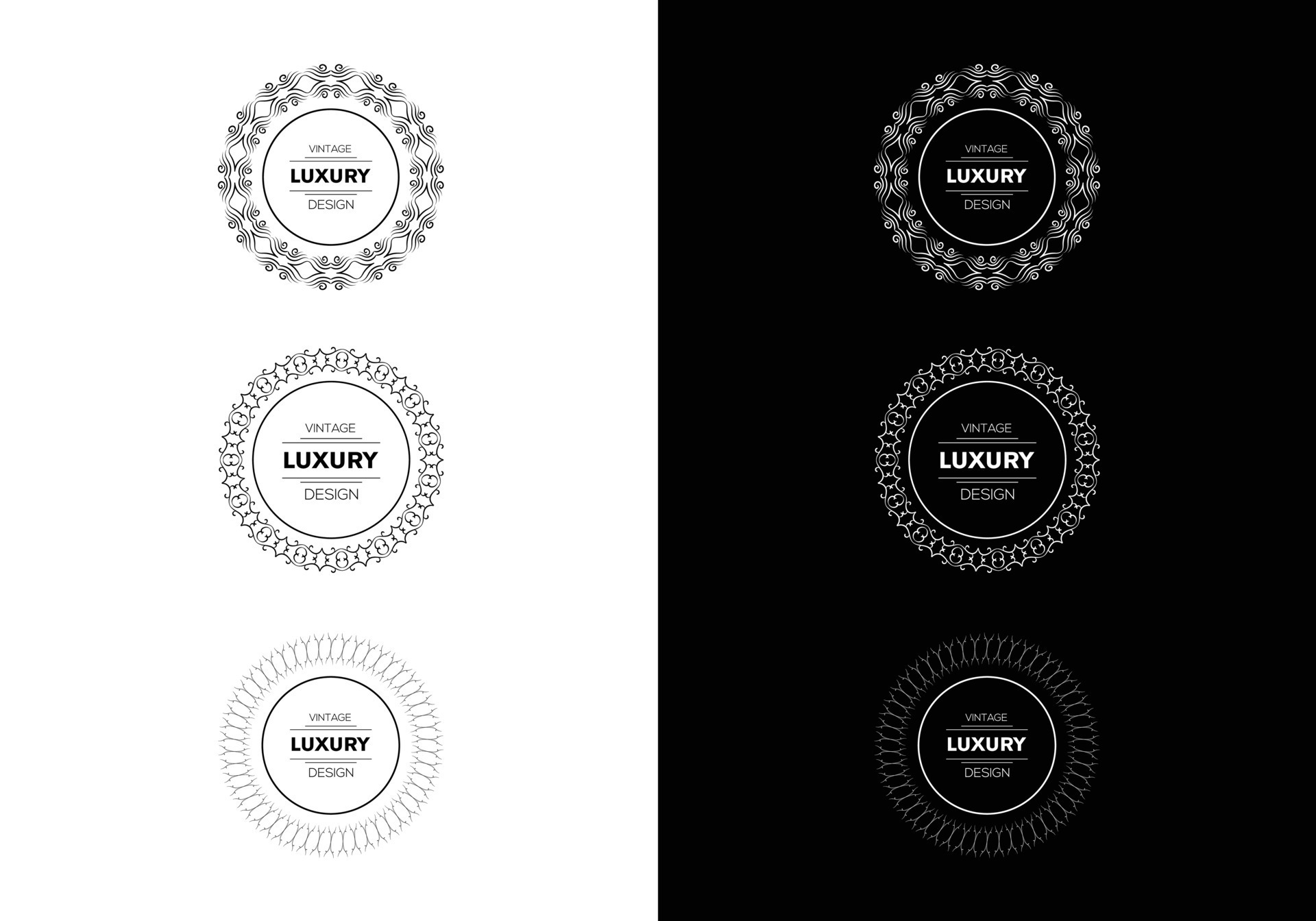 Decoration and ornaments elements Floral ornament 9460578 Vector Art at