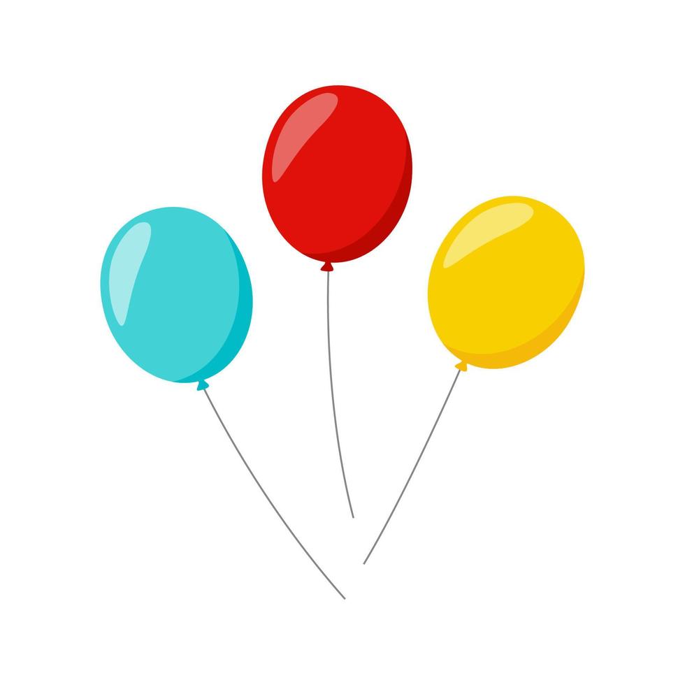 Balloon isolated on white background vector