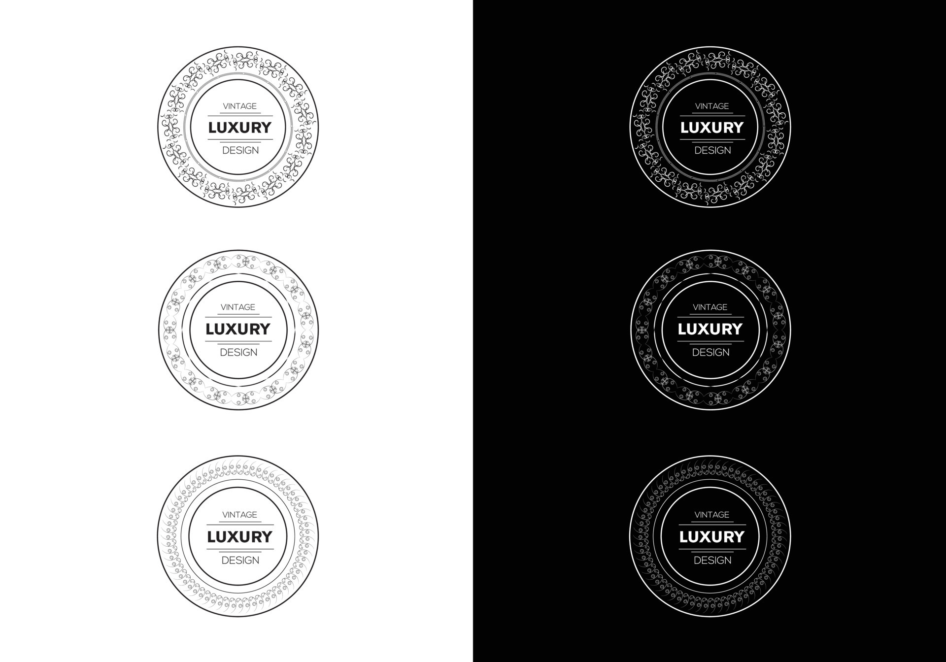 Decoration and ornaments elements Floral ornament 9461079 Vector Art at