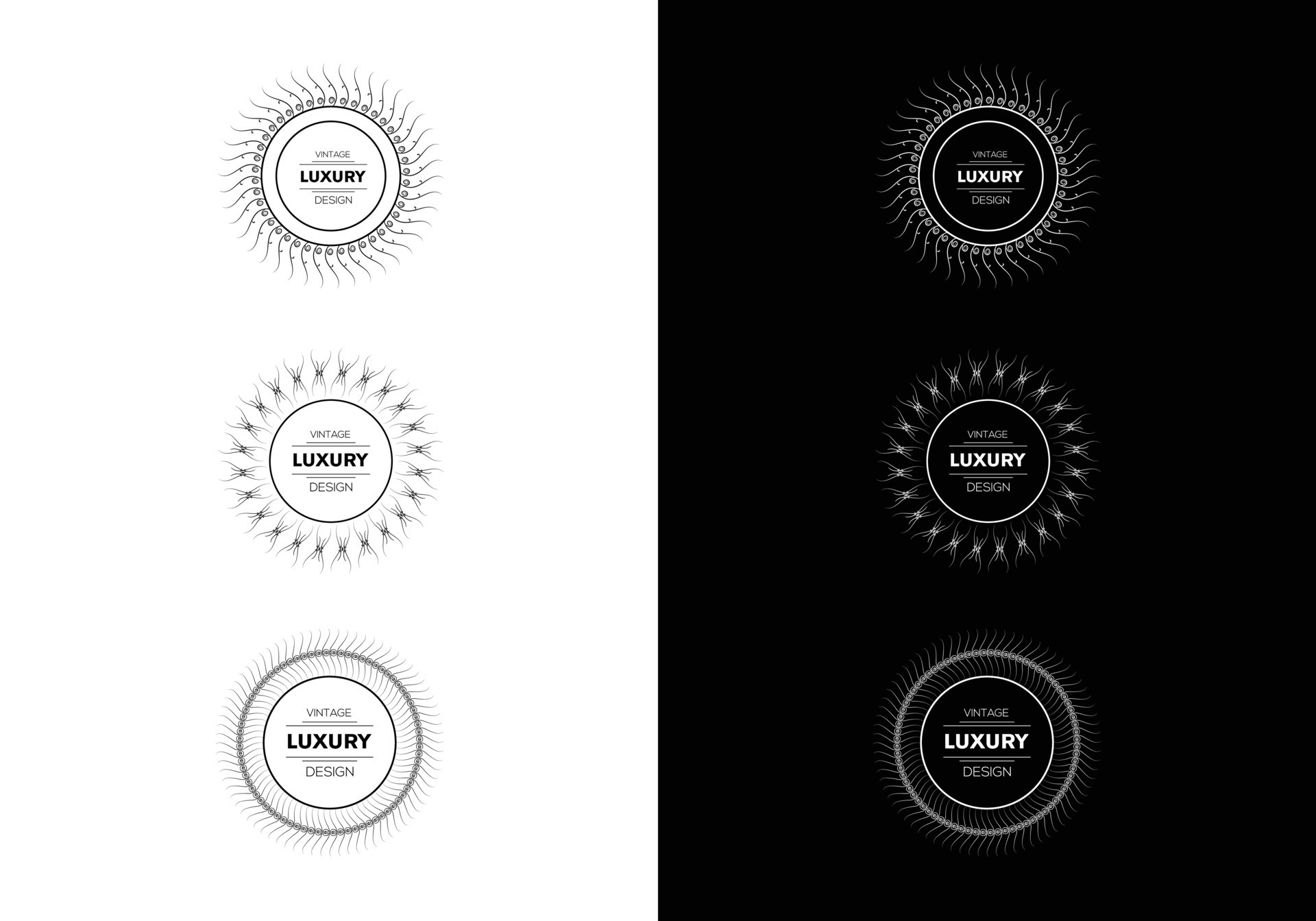 Decoration and ornaments elements Floral ornament 9461081 Vector Art at