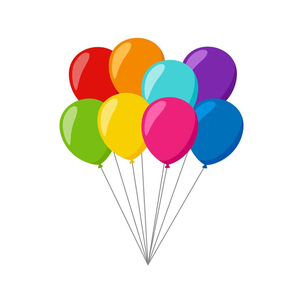 Balloon isolated on white background vector