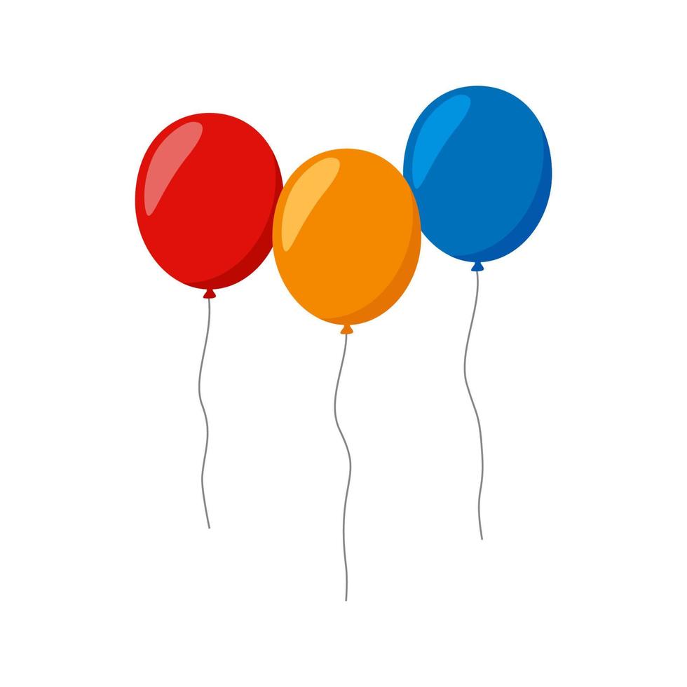 Balloon isolated on white background vector
