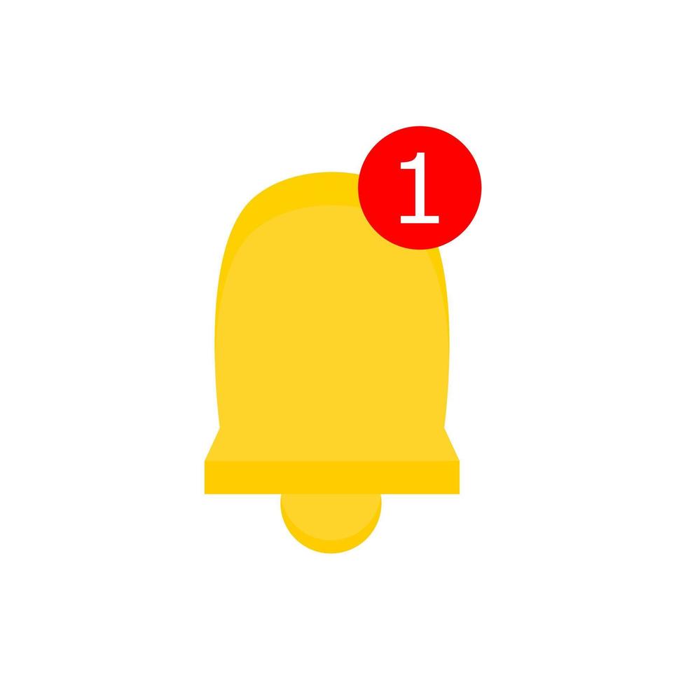 Bell notification icon. Notification and messaging concept vector