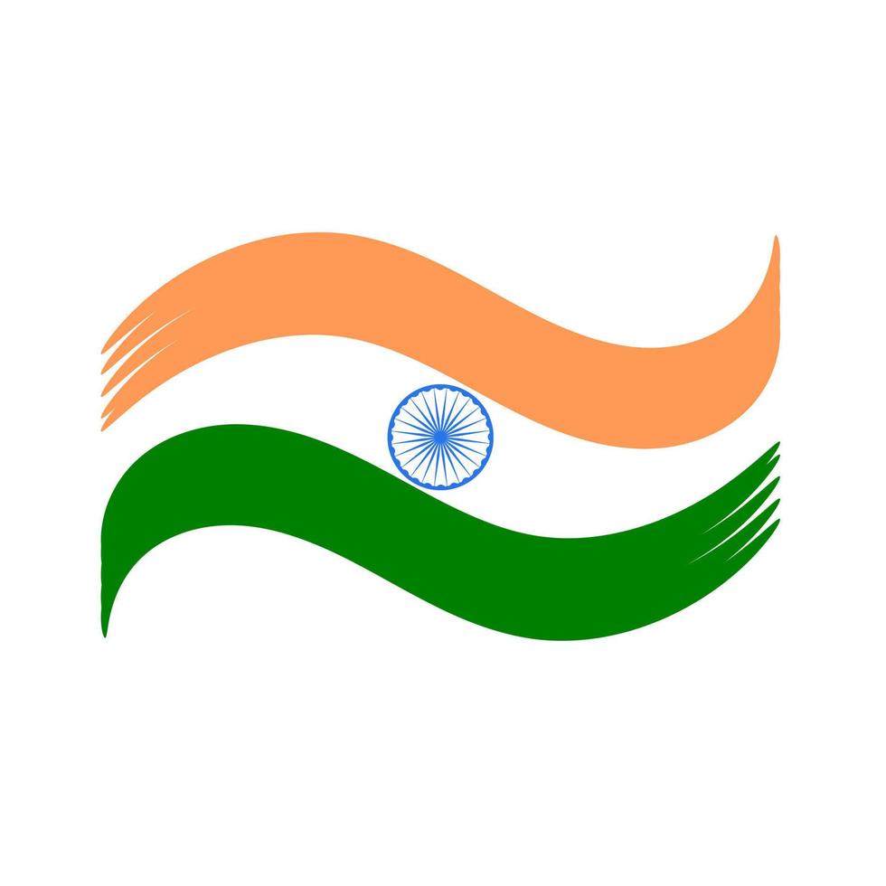 diseño de la bandera india vector