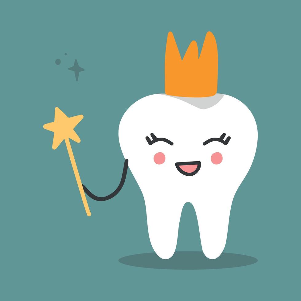 Tooth Fairy vector cartoon illustration.