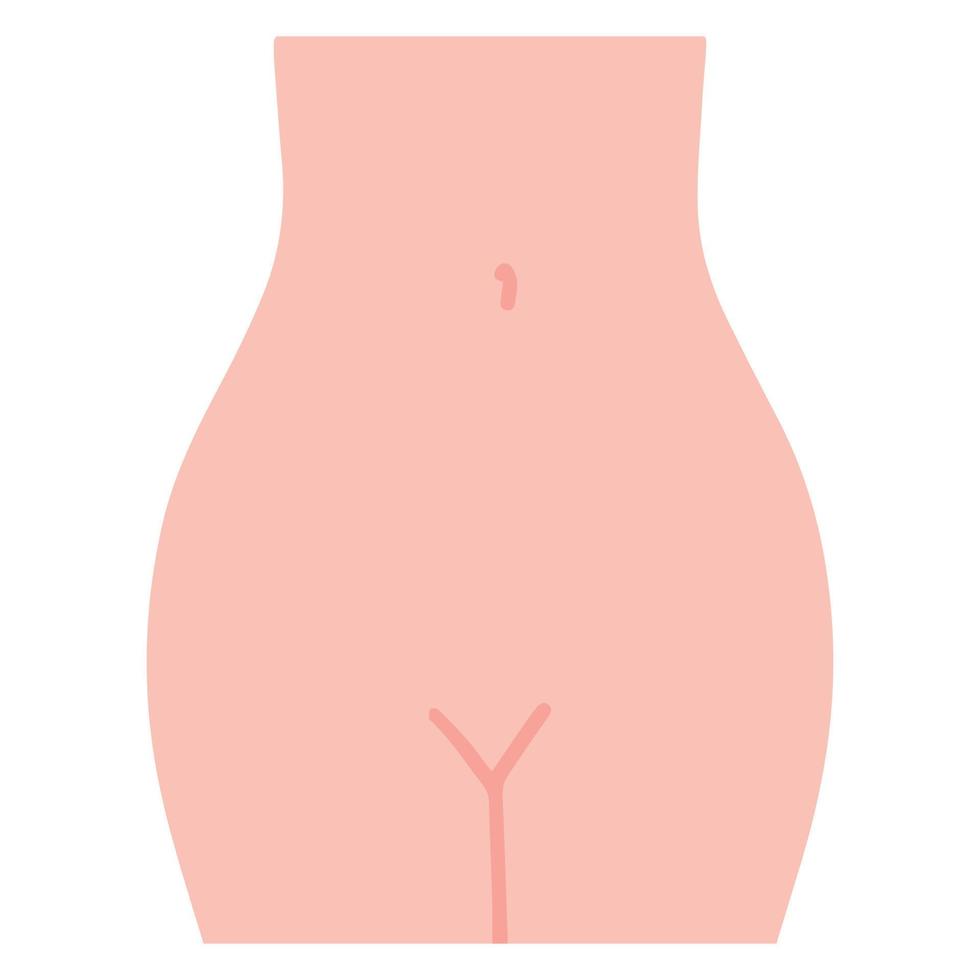 cuerpo de mujer figura femenina cuerpo desnudo femenino de moda de belleza. diseño vectorial minimalista. vector