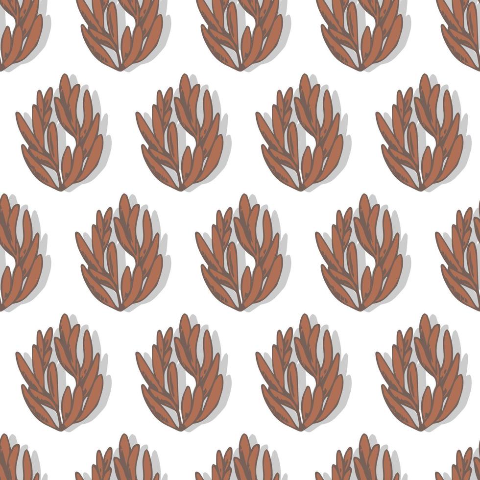 autumn branches with leaves seasonal vector seamless pattern