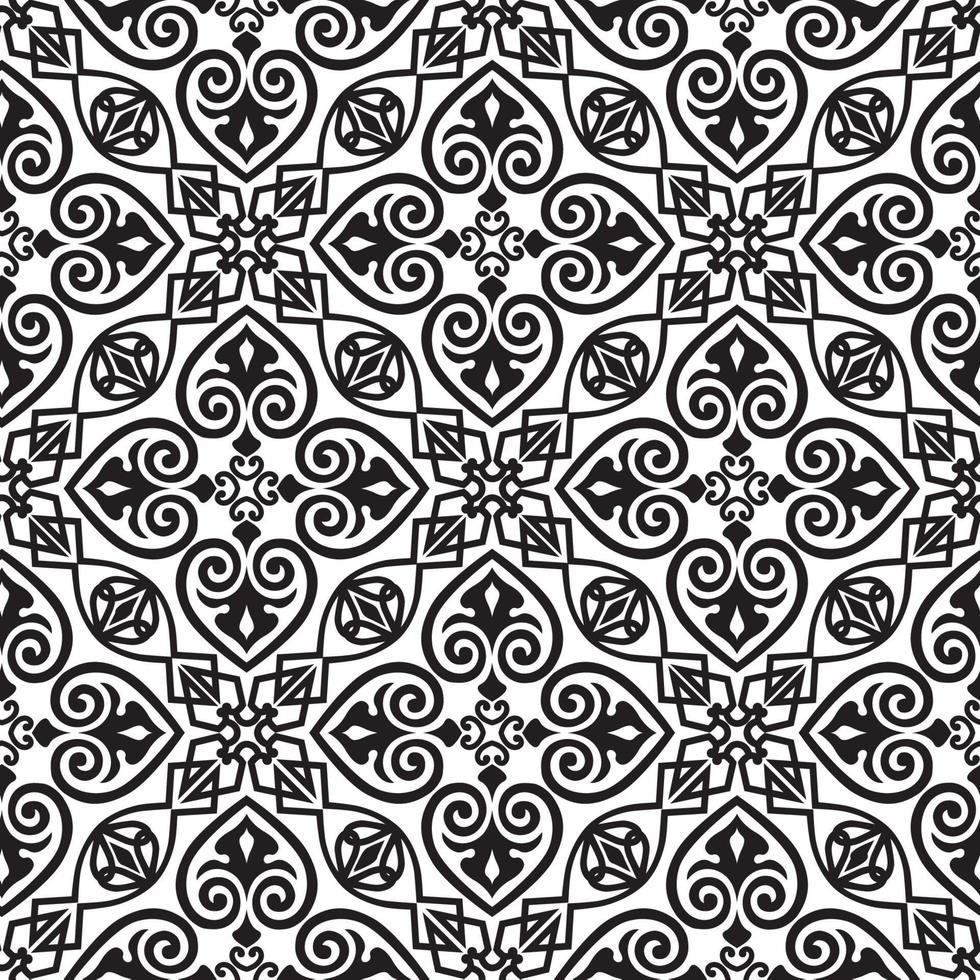 patrón floral abstracto sin fisuras. fondo ornamental floral de mosaico. ornamento musulmán en estilo árabe oriental con motivos árabes, turcos e indios. vector