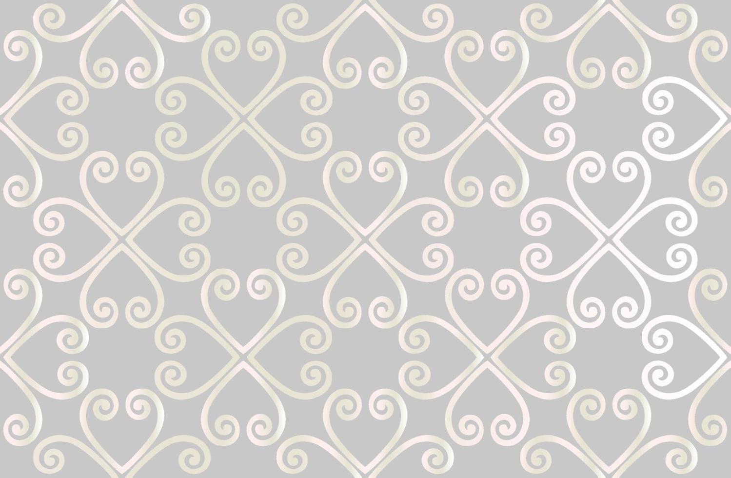 Seamless pattern with floral asian ornament. Abstract ornamental texture. Artistic diagonal flourish tile damask background vector
