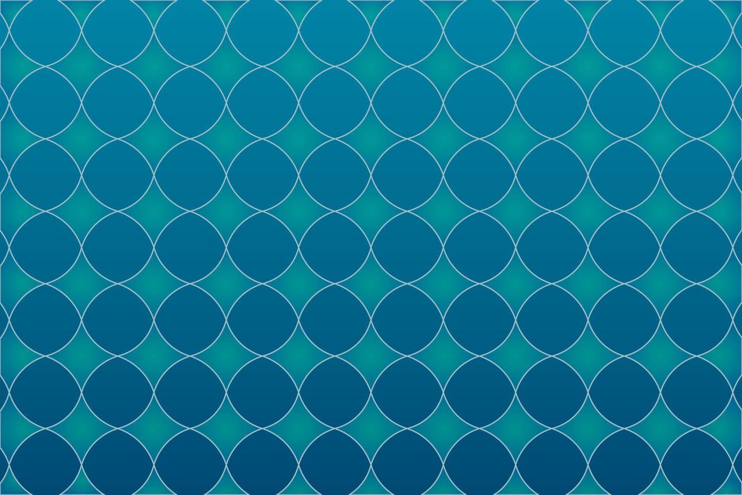 Vector abstract geometric background. Layout of blue circles and rhombuses. Gradient holes and notches with strokes.