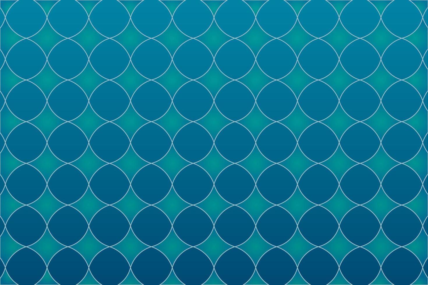 Vector abstract geometric background. Layout of blue circles and rhombuses. Gradient holes and notches with strokes.