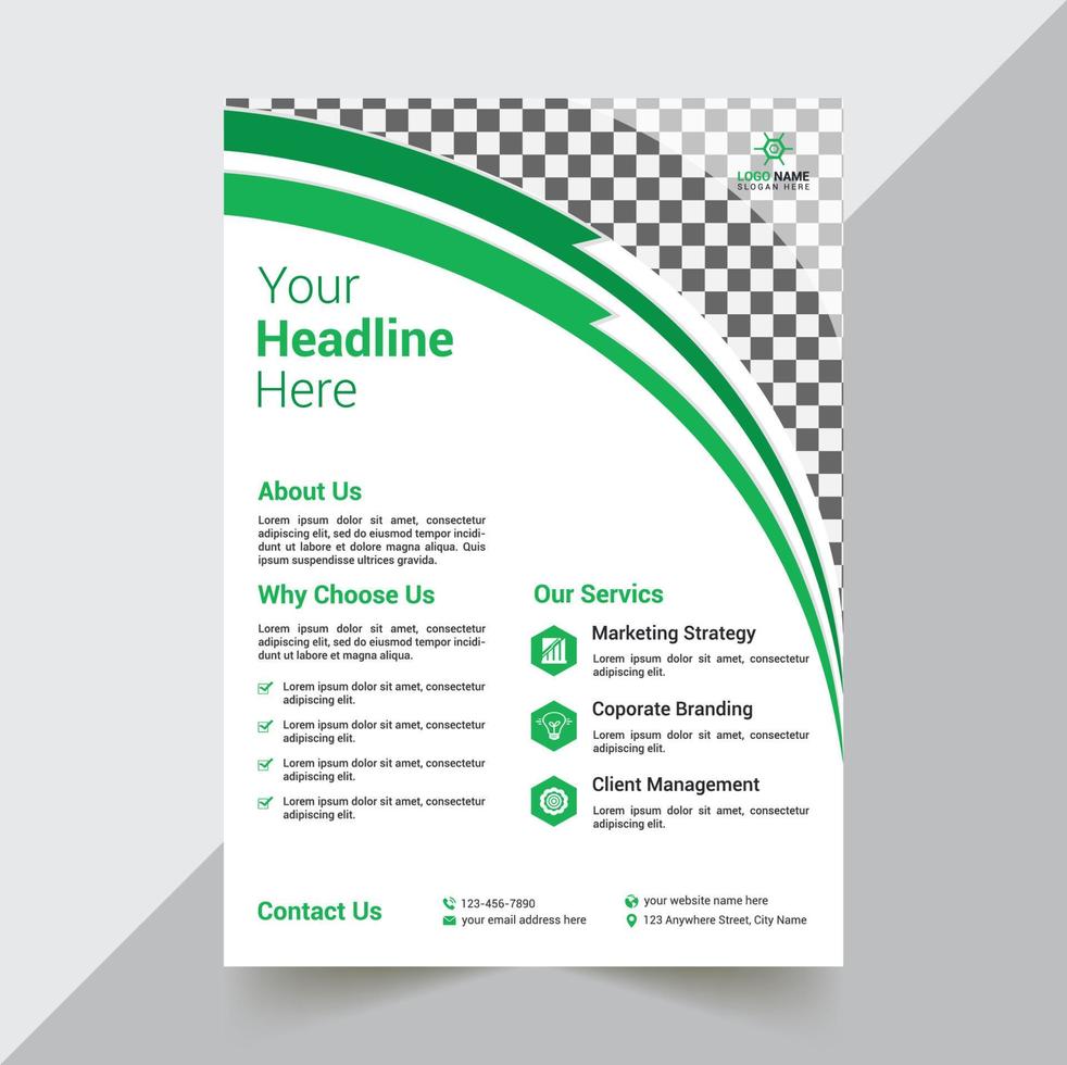 Creative Flyer Design Template vector