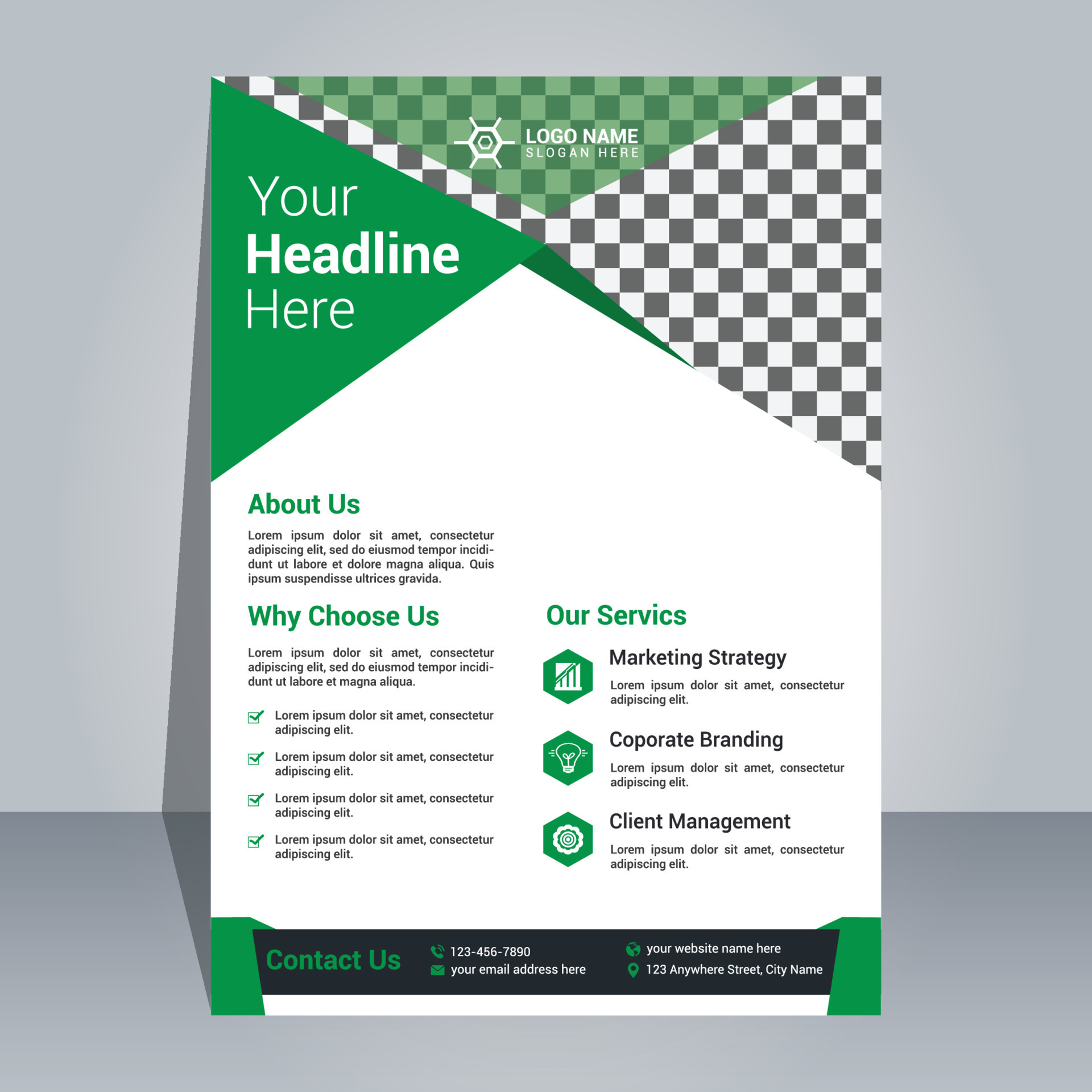 Creative Flyer Design Template 9462610 Vector Art at Vecteezy