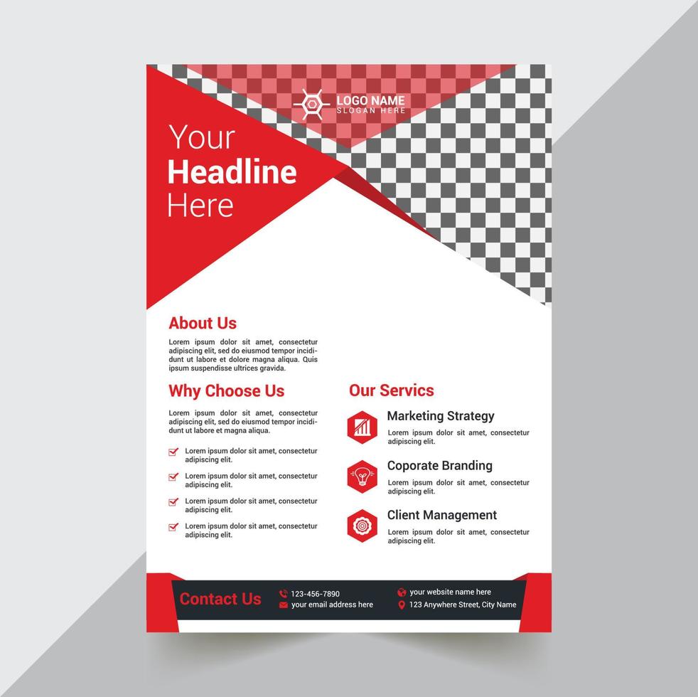 Corporate Flyer Design Template vector