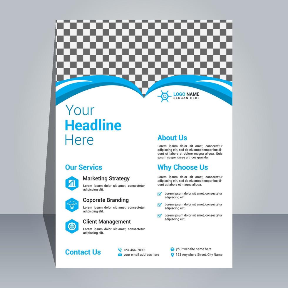 Creative Flyer Design Template vector