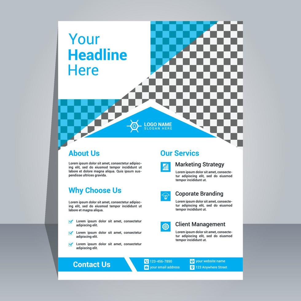 Flyer Design Template for Company vector