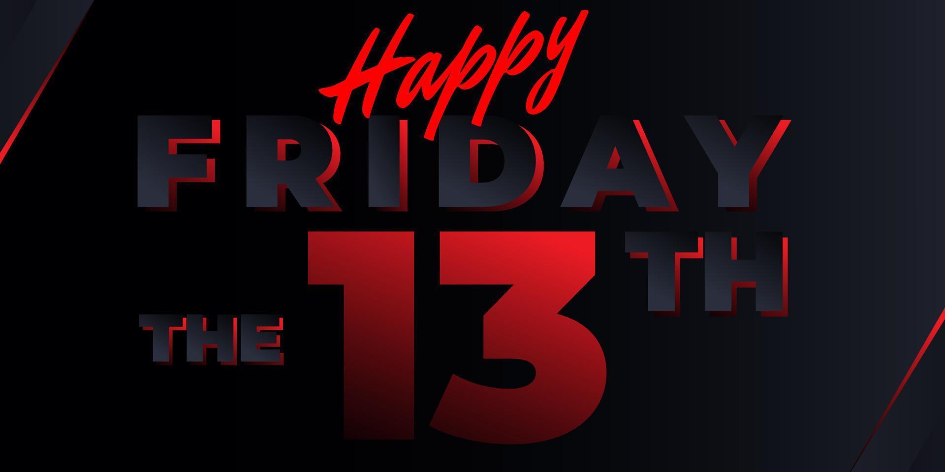 Happy Friday 13th background vector