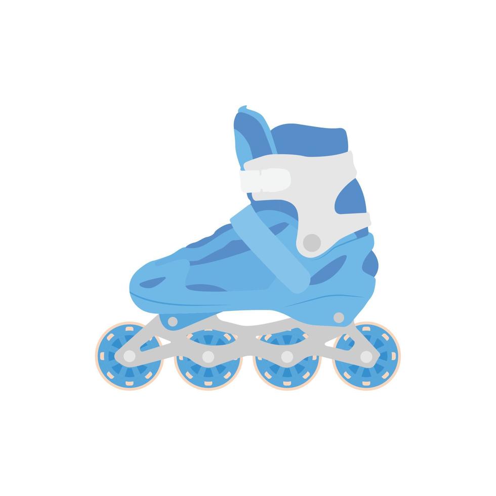 Roller Skates Flat Illustration. Clean Icon Design Element on Isolated White Background vector