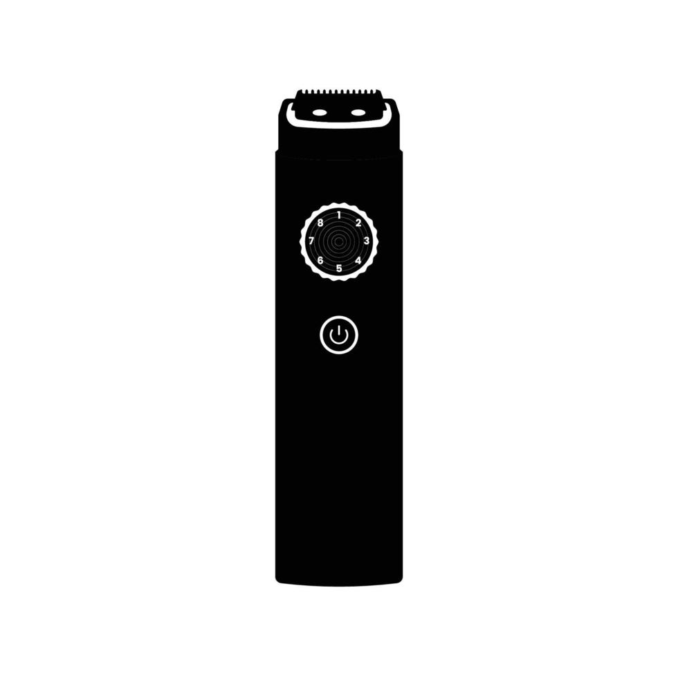 Shaving Machine Black and White Icon Design Element on Isolated White Background vector