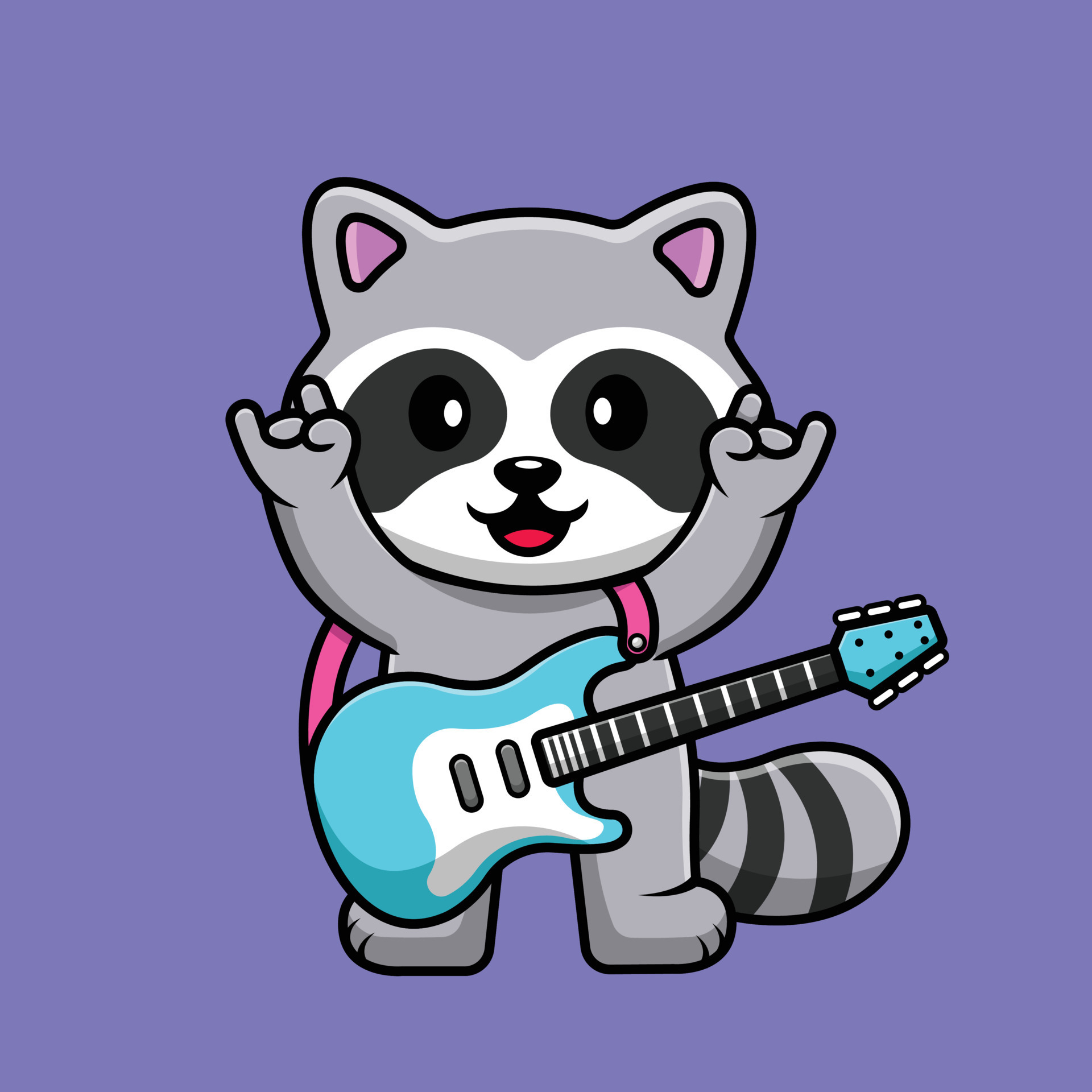 Cute Racoon Playing Electric Guitar Cartoon Vector Icon Illustration. Animal Flat Cartoon Concept 9463287 Vector Art at Vecteezy Cute Racoon Playing Electric Guitar Cartoon Vector Icon Illustration. Animal Flat Cartoon Concept 9463287 Vector Art at Vecteezy