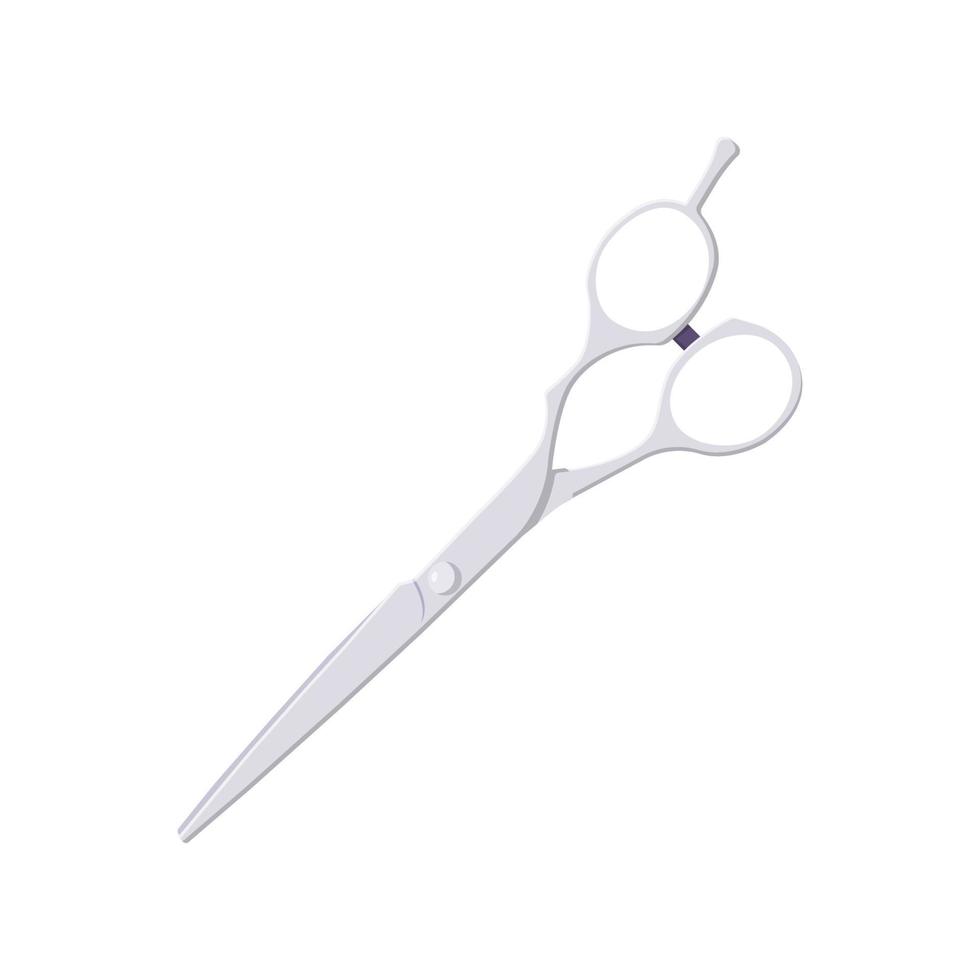 Hair Cutting Scissors Flat Illustration. Clean Icon Design Element on Isolated White Background vector