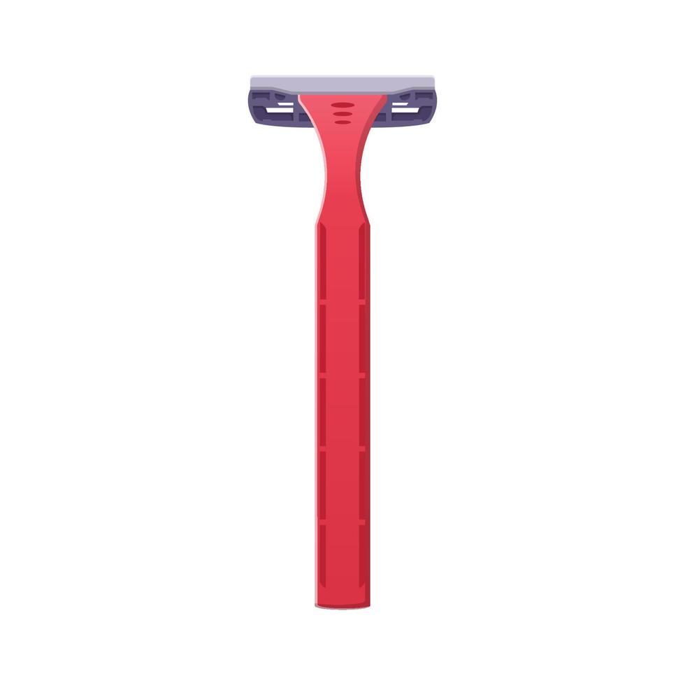Disposable Razor Flat Illustration. Clean Icon Design Element on Isolated White Background vector