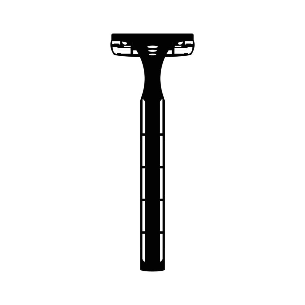 Disposable Razor Black and White Icon Design Element on Isolated White Background vector