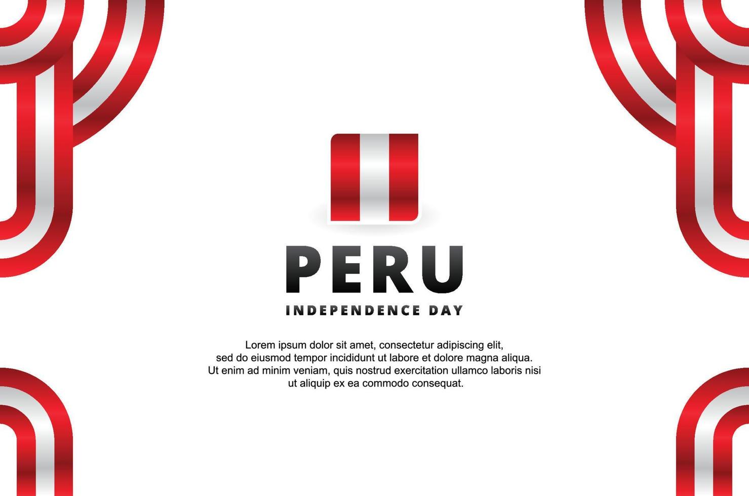 Peru Independence Day Design Background For International Moment vector